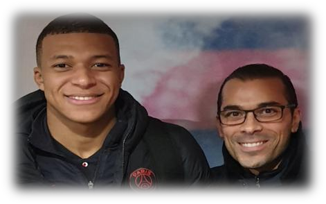 Reda Hammache avec Kylian Mbappé