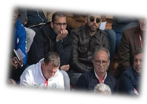Reda Hammache en tribune